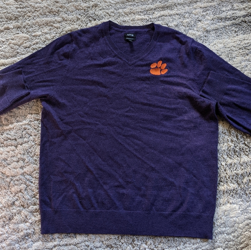 Purple Clemson Sweater